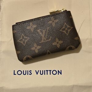 Brown and Tan Monogram Key Holder